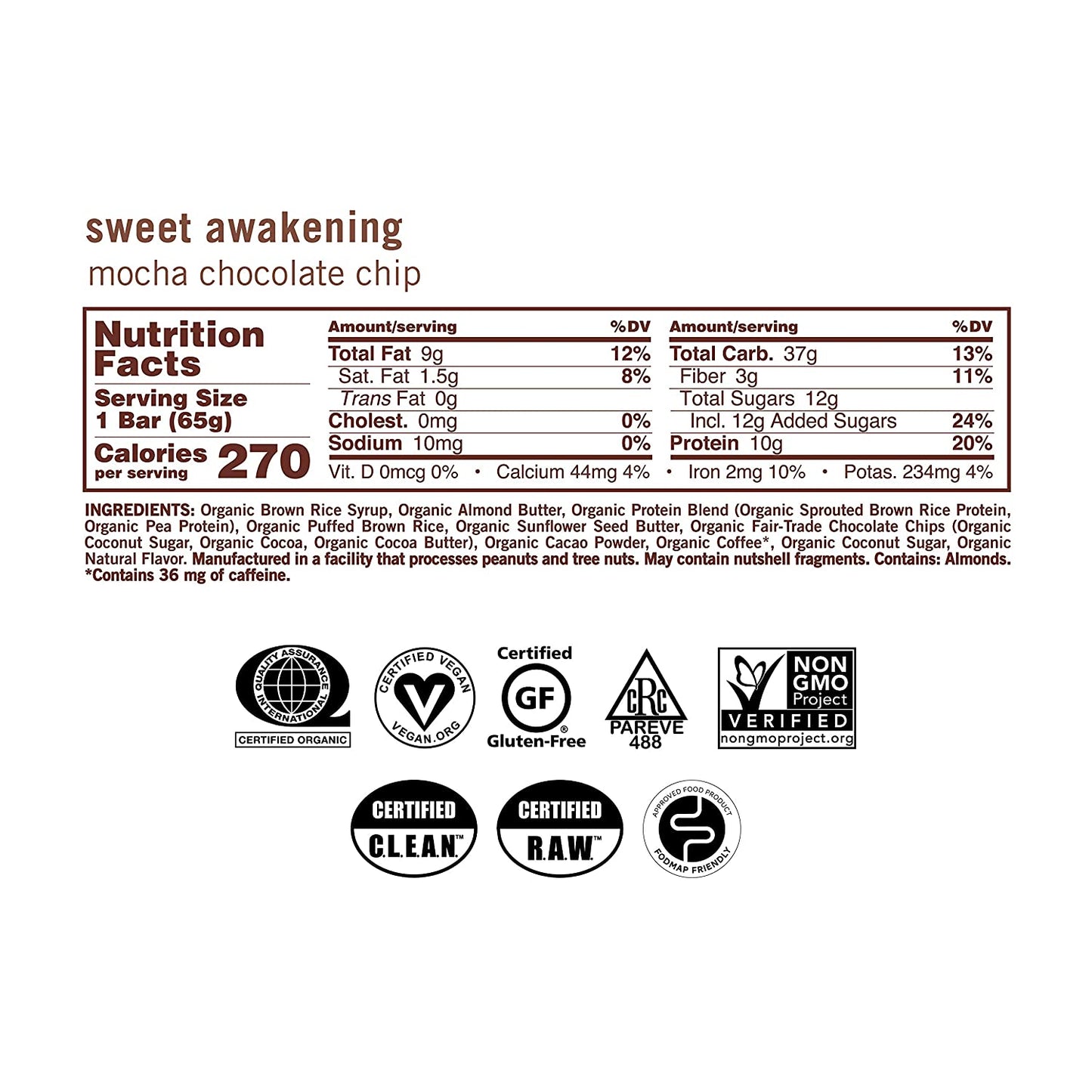 GOMACRO - Sweet Awakening (Mocha Chocolate Chip)