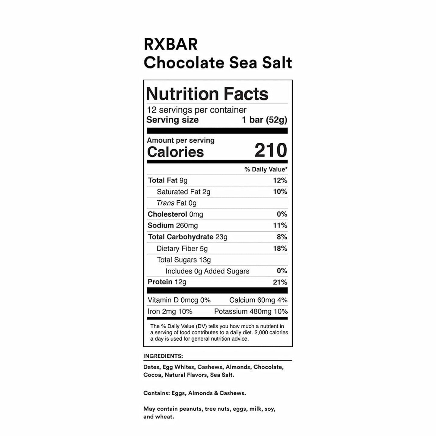 RXBAR - Chocolate Sea Salt Protein Bar