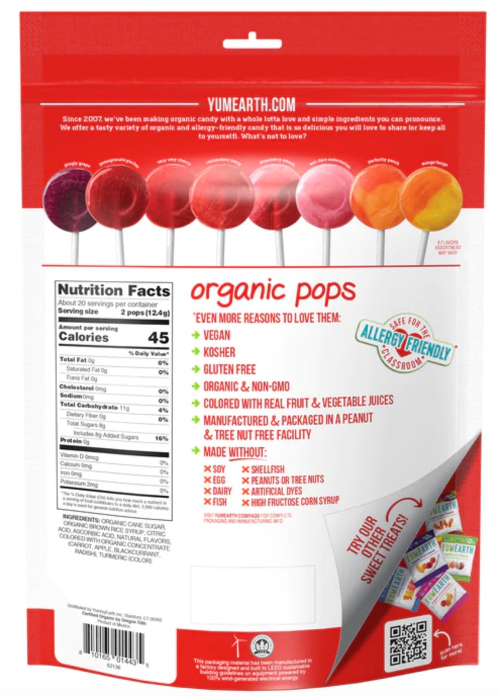 YumEarth - Organic Assorted Fruit Lollipops